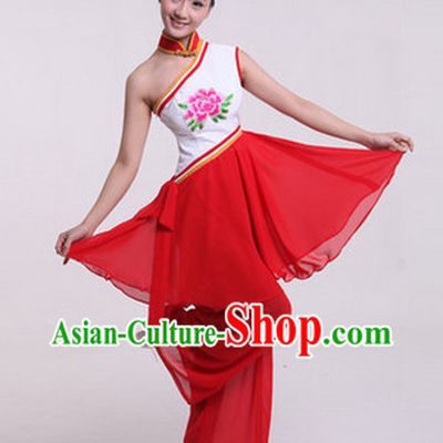 Enchanting Effect Traditional Folk Dancing Costume and Headwear Complete Set for Women