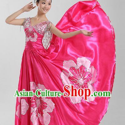 Enchanting Effect Folk Dance Costumes and Headwear Complete Set for Women 2