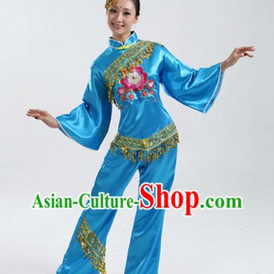 Traditional Asian Dance Costumes Complete Set for Women