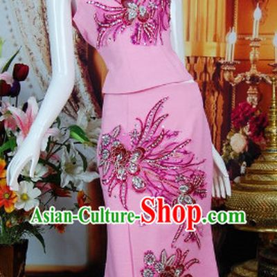 Southeast Asia Traditional Birthday Party Wear Clothes Complete Set for Women