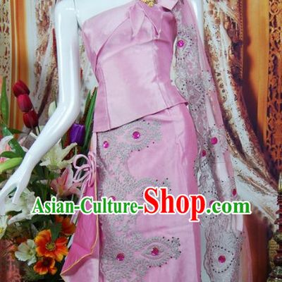 Southeast Asia Traditional Evening Dress for Women