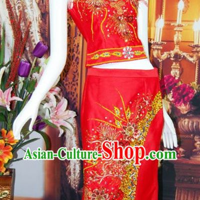 Southeast Asia Traditional Thailand Outfit for Women