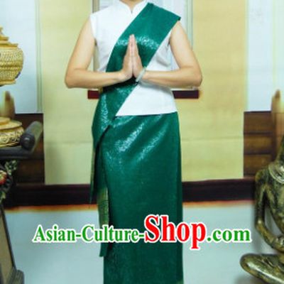 Southeast Asia Traditional Thailand Clothing for Girls