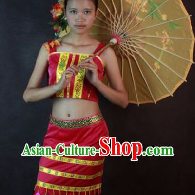 Southeast Asia Traditional Thailand Dance Costumes for Girls