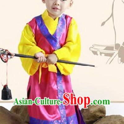 Ancient Cute Boy Costumes and Headwear Complete Set