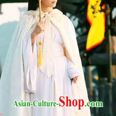 Classical Pure White Mantle for Girls