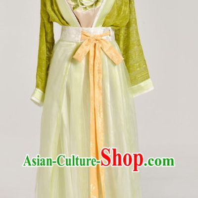 Chinese Black Han Fu Clothes for Women