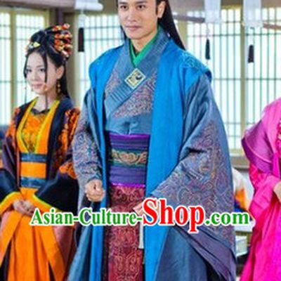 Ancient Chinese King's Son Costumes Complete Set for Men