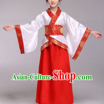 Professional Classical Hanfu Dance Studio Costumes for Children