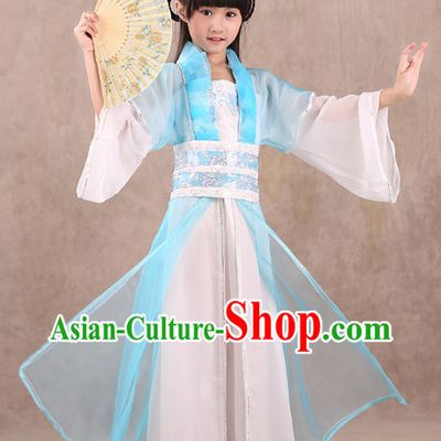 Professional Classical Hanfu Dance Studio Costumes for Children