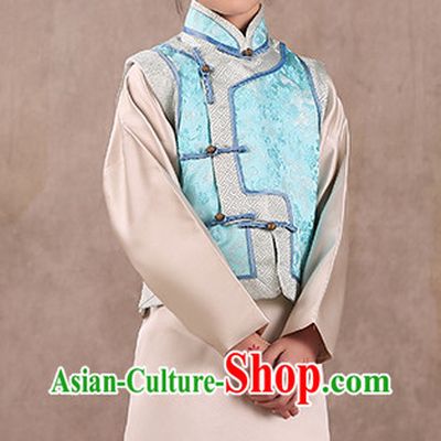 Qing Dynasty Landlord Costumes and Hat for Children
