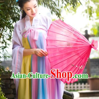 Traditional Chinese Umbrella Dance Costumes for Women