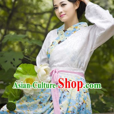 Traditional Chinese Lover Dresses with Lotus