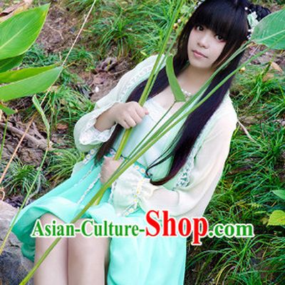 Asian Princess Swordswoman Costumes Complete Set