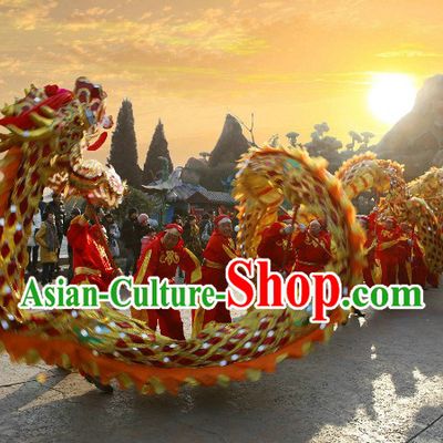 Chinese New Year Ceremony Tongliang Dragon Dance Costumes Complete Set