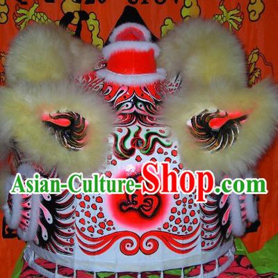 Horse Year Collectible Chinese Fut San Lion Dance Costumes Complete Set