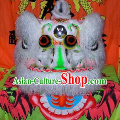 Carrot Wool Traditional Chinese Hok San Lion Dance Costumes Complete Set