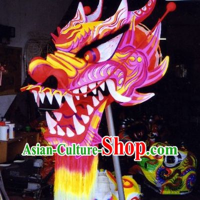 Professional Luminous Dragon Dance Head and Body Costumes Complete Set