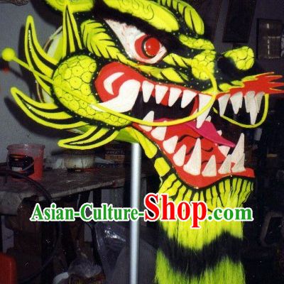 Top Glow in Dark Luminous Dragon Dance Head and Body Costumes Complete Set