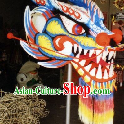 Top Glow in Dark Dragon Dance Head and Body Costumes Complete Set