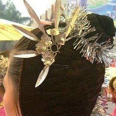 Traditional Thailand Silver Leaf Headdress