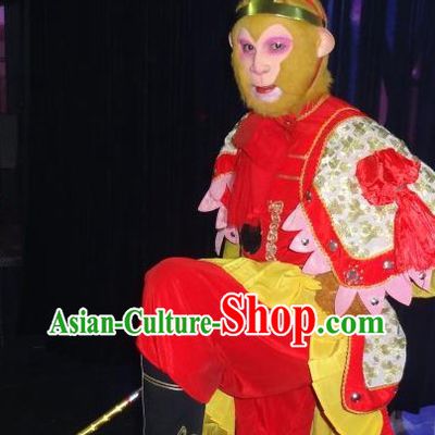 Monkey King Sun Wukong Costumes Accessories Boots and Mask Complete Set
