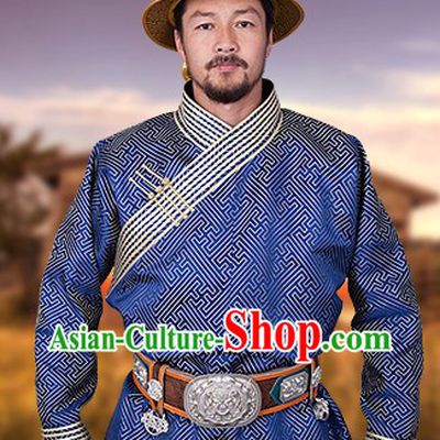 Traditional Mongolian Dresses and Hat for Men