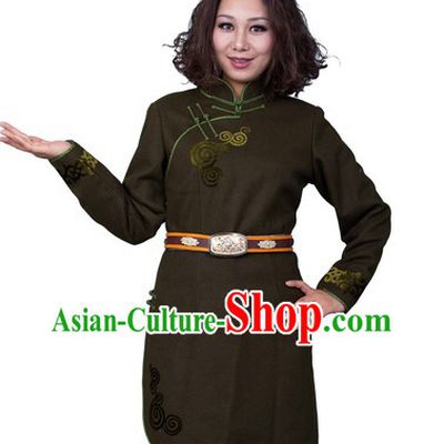 Traditional Chinese Mongolian Long Dresses for Women