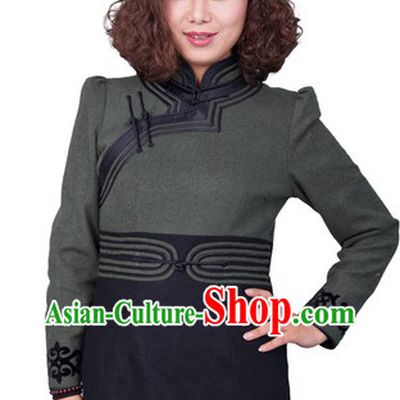 Traditional Chinese Mongolian One Piece Dress for Women