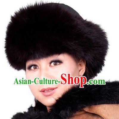 Traditional Chinese Handmade Mongolian Princess Fox Hat
