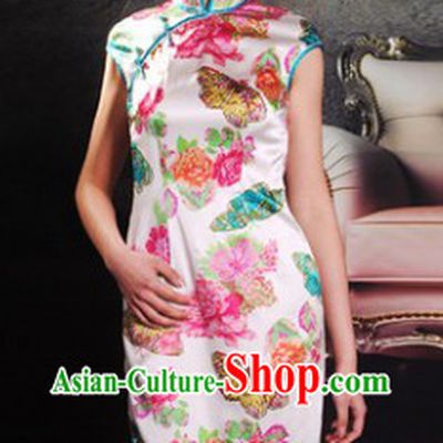 Traditional Chinese Silk Butterfly Skirt