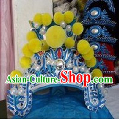 Traditional Chinese Beijing Opera Wu Sheng General Hat