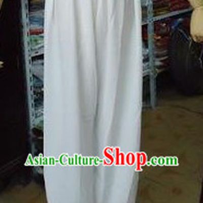 Traditional Chinese White Pants