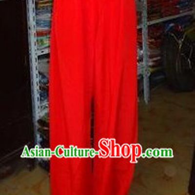 Traditional Chinese Red Pants