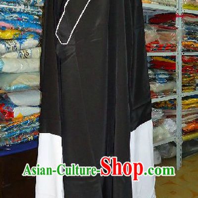 Traditional Chinese Beijing Opera Long Sleeves Black Robe