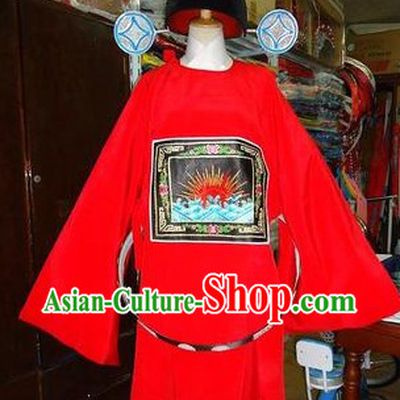 Traditional Chinese Stage Performance Opera Clown Costumes and Hat for Men