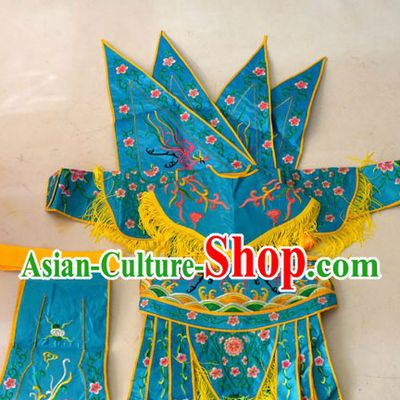 Traditional Chinese Peking Opera Da Kao Armor Costumes for Kids