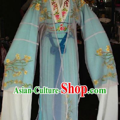 Ancient Chinese Opera Group Dance Costumes and Hat for Kids