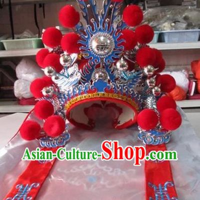 Chinese Peking Opera Guan Yu Hat for Children