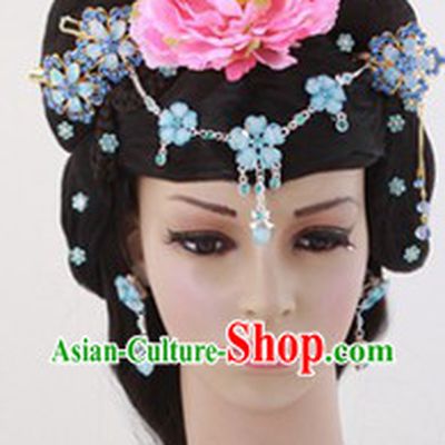 Traditional Chinese Royal Princess Long Wig and Hairpieces