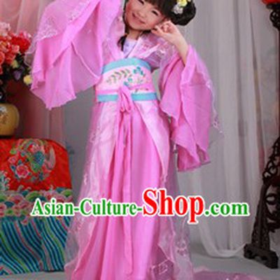 Ancient Chinese Princess Costumes and Headwear for Kids