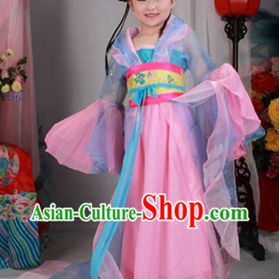 Ancient Chinese Princess Costumes and Headwear for Children