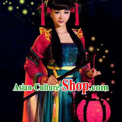 Ancient Chinese Tang Dynasty Barbie Doll Costumes Complete Set