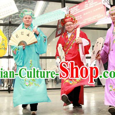 Stage Performance Use Xiao Sheng Dance Costumes and Hat for Men