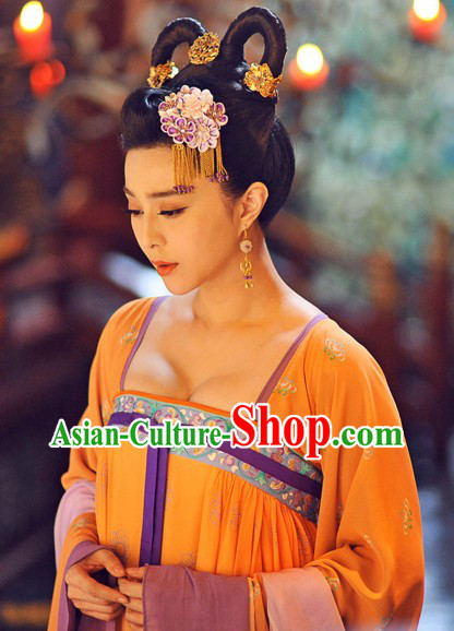 Tang Dynasty Palace Beauty Hair Accessories and Earrings
