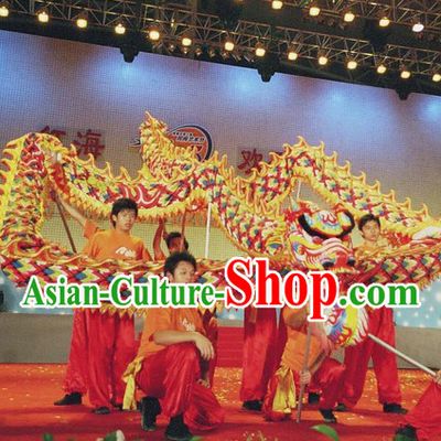 Professional Stage Performance Luminous Dragon Dance Music and Costume Complete Set