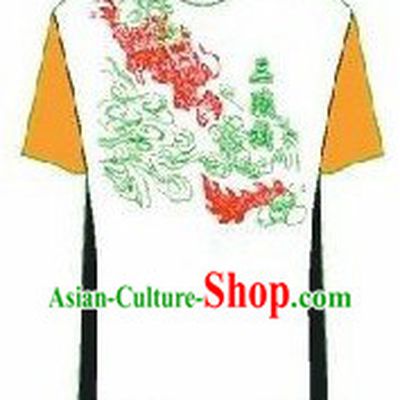 Professional Performance Dragon Dance Group Dance T-shirt