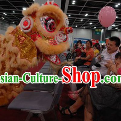 Traditional Competition and Parade Lion Dance Costume Complete Set