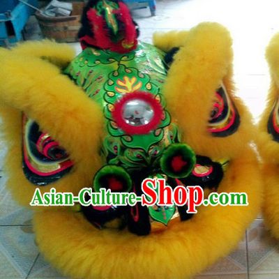Well Handmade and Painted Hok San Lion Dance Costumes Complete Set