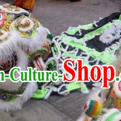 Traditional Fut San Lion Dance Costumes Complete Set